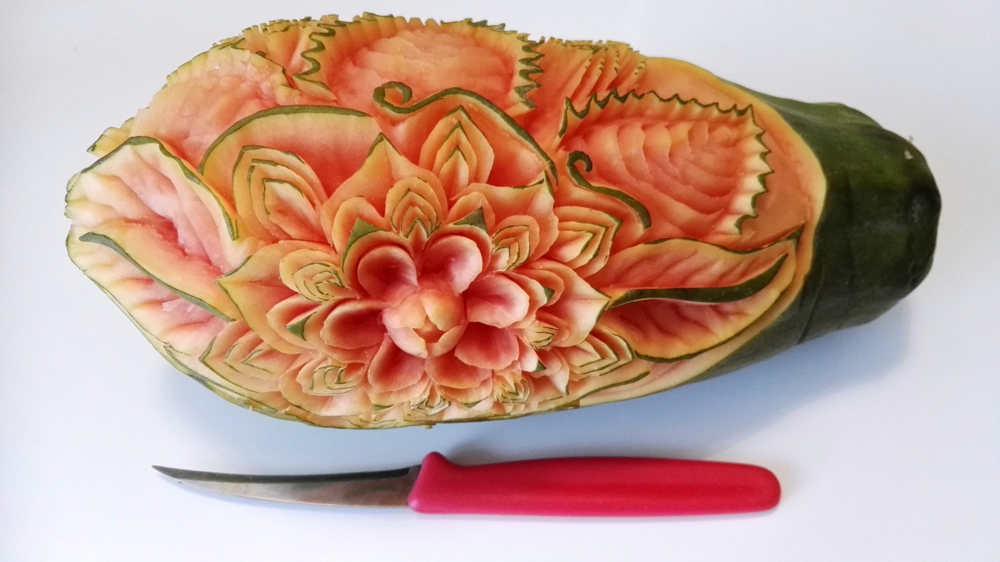 Melonen Carving Blume