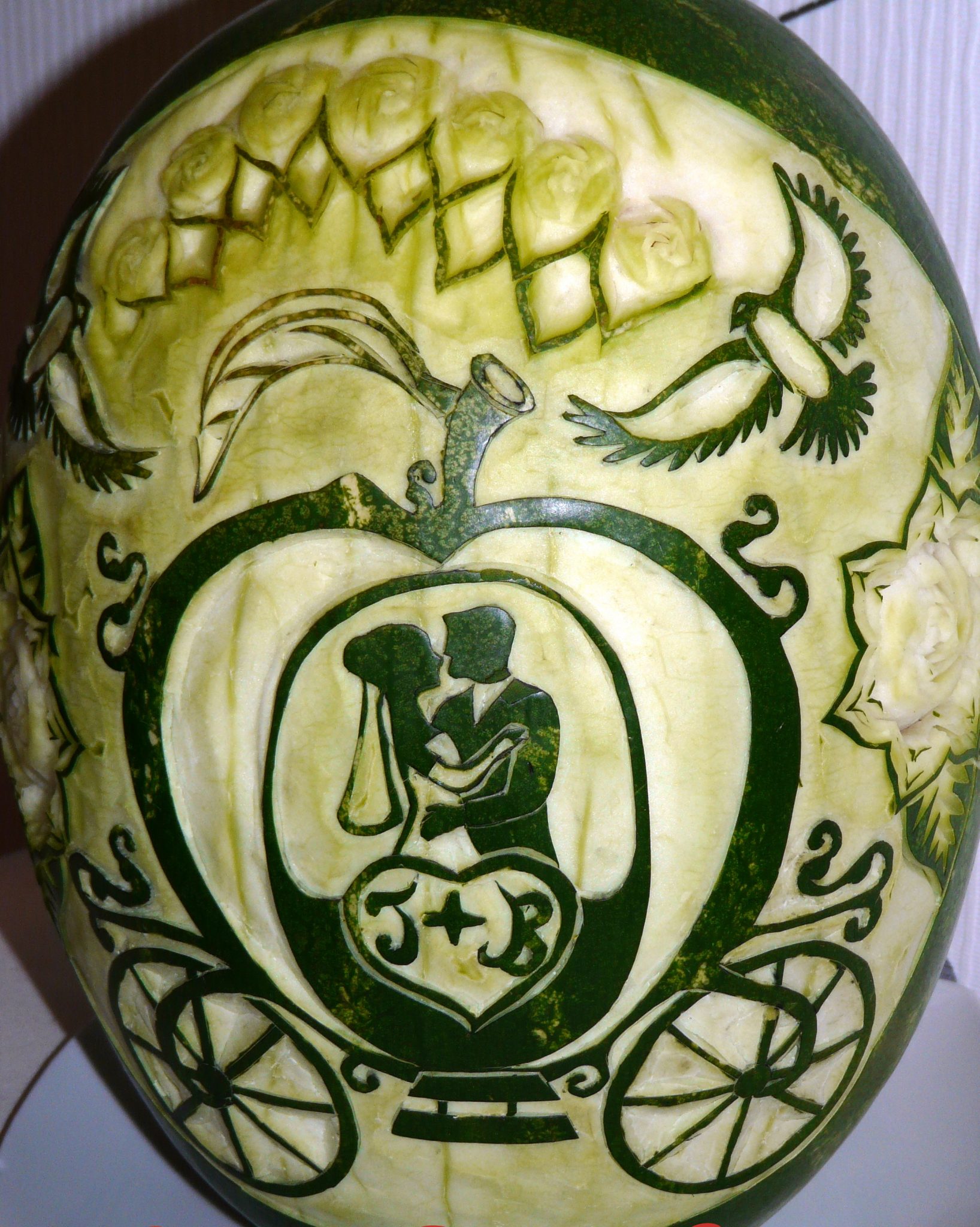 Melonen Carving Trauung